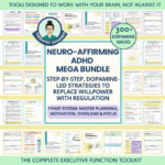 Neuro affirming ADHD Workbook Bundle